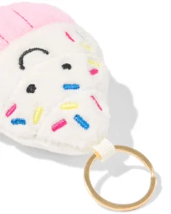 sleutelhanger 7.5cm cupcake roze