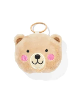 sleutelhanger 7x5.5cm teddybeer beige