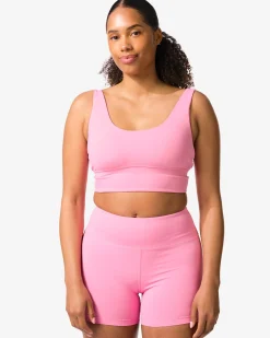 sportbh light support zonder beugel roze