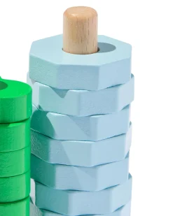 stapelpuzzel vormen hout