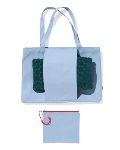 strandtas lichtblauw