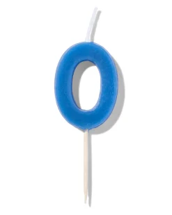 Taartkaarsje cijfer 0