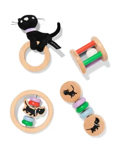 Takkie en Siepie baby giftset hout