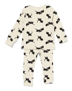 Takkie en Siepie baby meegroeipyjama gebroken wit