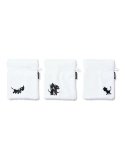 Takkie en Siepie washandjes 21x16cm zware kwaliteit - 3 stuks