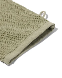 tweedekans washand recycled katoen 16x21 grijsgroen