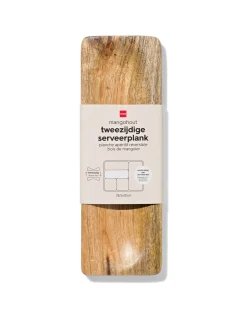 tweezijdige serveerplank 28.5x10cm mangohout