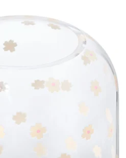 vaas ⌀12x20cm glas bloemen