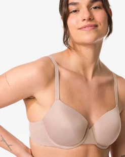 voorgevormde bh met beugel beige