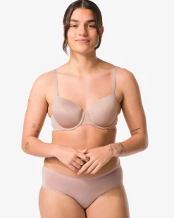 voorgevormde bh met beugel beige
