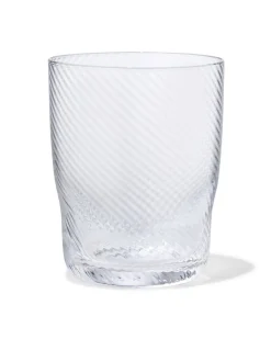 waterglas Bergen glas twist reliëf