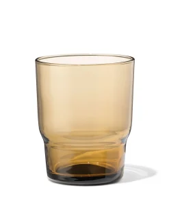 waterglas 300ml glas bruin