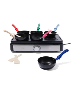 wok- en pannenkoekenset 6 personen